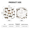 thumbnail image 6 of Lsque Cow Printed Square Couch Cushion Covers, Floral Sofa Cushion Covers Replacement, Stretch Couch Covers for Couch-16.9in, 6 of 9