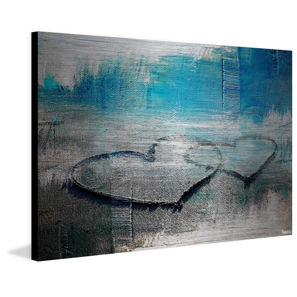 "Hearts Connected" Painting Print on Brushed Aluminum