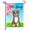 Garden Flag-1, variant on Hello Spring Dinosaur Garden Flag 12×18in Double Sided Cute Tyrannosaurus Rex Cherry Blossom Weatherproof Decor For Outdoor Porch Lawn Patio