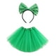 thumbnail image 4 of Falda de tul Yinane San Patricio Verde con diadema, 4 of 8