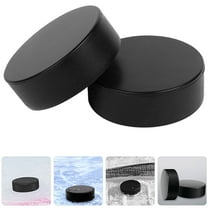 Topbathy street hockey puck Ice Hockey Puck PU Adults Indoor Hockey 2Set