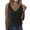 Black, variant on Women's Spring/Summer Solid Color Sweater V Neck Base Shirt Sleeveless Thin Vest Strap Green M Acrylic Yarn Spring Tops for Women