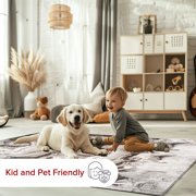 nuLOOM Remona Modern Abstract Area Rug, 4' x 6', Remona Grey