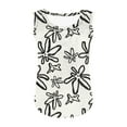 thumbnail image 6 of BRGZLK Girls Tank Top Funny Floral Print Sleeveless Shirts Summer Casual Round Neck Beach Holiday Tee White 13-14 Years, 6 of 6