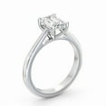 thumbnail image 2 of Spot Jewel 1.7 Ct Emerald Cut Lab Created Diamond Engagement Wedding Ring – 14K White Gold Plated Solitaire Ring – Classic Style for Women – Beautiful Gift for Milestone Occasions, 2 of 4