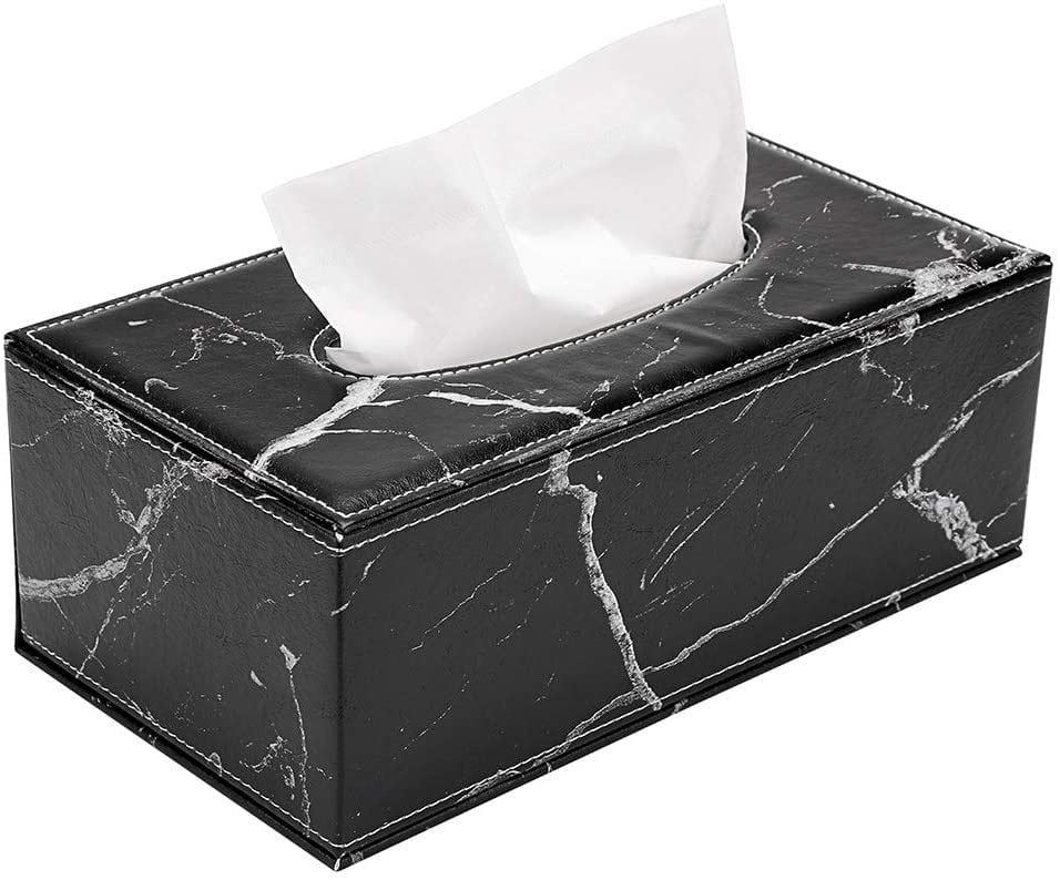 New Design Rectangle Tissue Box Holder Case Kleenex Cover Car Tissue Container 