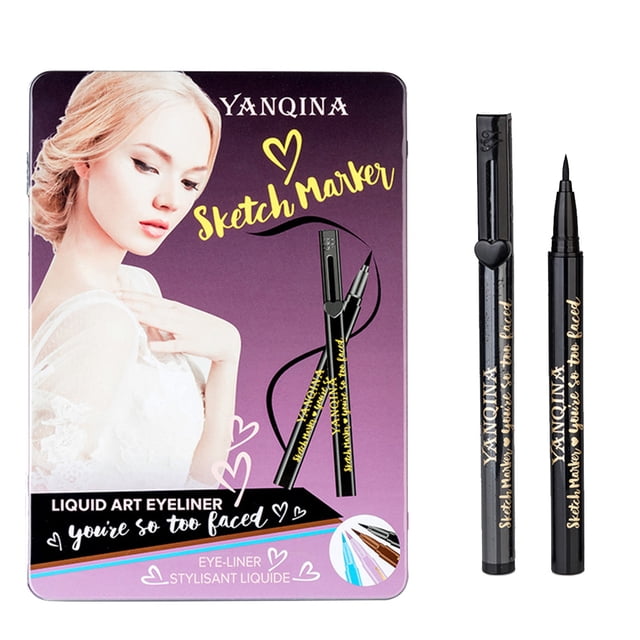 Delineador de ojos líquido resistente al agua y de larga duración, delineador de ojos en barra, maquillaje de ojos, cosméticos (negro)