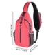 thumbnail image 3 of Mochila bandolera para acampar y hacer senderismo, bolso bandolera para viajes, senderismo, mochila para el pecho, 3 of 7