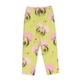 thumbnail image 6 of Uemuo Avocado Lovers Pattern Women's Wide Leg Palazzo Lounge Pants with Pockets Light Weight Loose Comfy Casual Pajama Pants-, 6 of 9