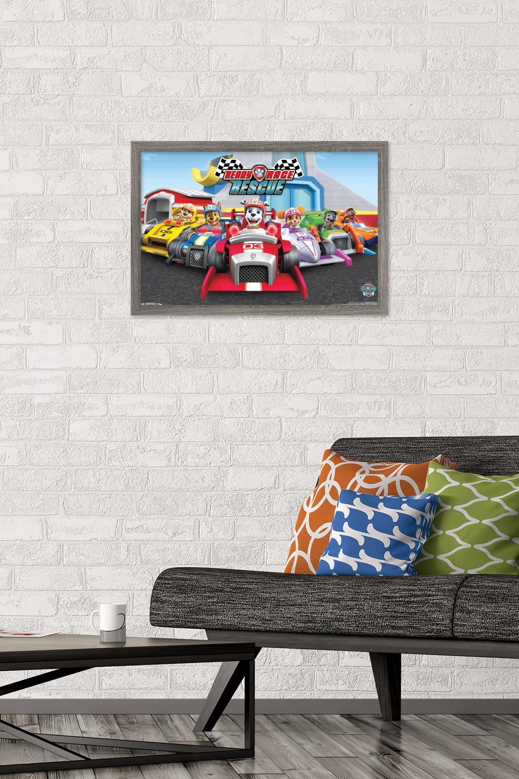Nickelodeon Paw Patrol - Rescue Wall Poster, 14.725" x 22.375", Framed