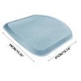 thumbnail image 4 of Gel Seat Cushion for Long Sitting, Extra Thick Gel Cushion for Wheelchair Soft Chair Pads Cushion for Office Home Chairs Car Seats Long Trips - Back Sciatica Hip Tailbone Pain Relief Cushion (Blue), 4 of 5