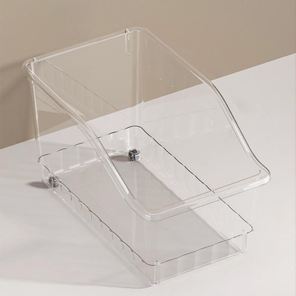 Feltree Large Capacity Storage Box with Wheels, Multipurpose Organizer for Bathroom Kitchen Cabinet, Easy Move Home Storage Bin, Space Saving Plastic Container