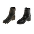 thumbnail image 1 of 2 Pares De Botas De Tobillo Negro 1/6 Esca Mujer Zapatos '' De Juguetes Calientes Sunnimix Botas de figuras de acción, 1 of 8