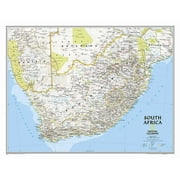 National Geographic Reference Map National Geographic South Africa Wall Map - Classic (30.25 X 23.5 In), (Paperback)
