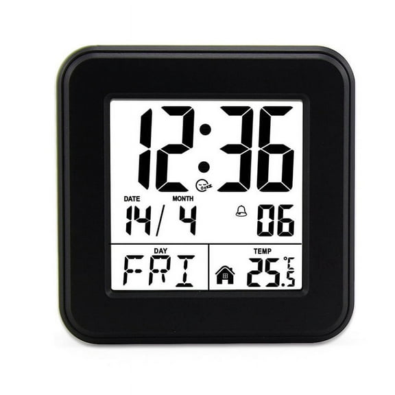 Calendar Alarm Clock,Bedside Voice-Activated Clock with Backlight,Clock for the E G14226