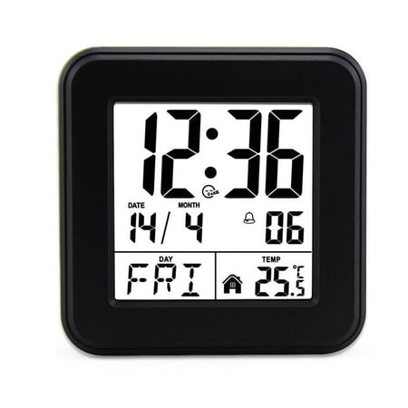 Calendar Alarm Clock,Bedside Voice-Activated Clock with Backlight,Clock for the E G14226