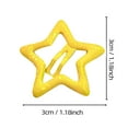 thumbnail image 5 of Qocolcyl 10 PACK Glitter Hollow Star Snap Hair Clips for Women, Colorful Metal Star Barrettes, Cute Broken Hair Bangs Hair Accessories for Daily Party Hairstyle, 5 of 7