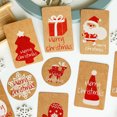 thumbnail image 2 of Coofit Christmas Gift Tags Set Cute Kraft Paper Hanging Tags Craft Labels with String, 2 of 10