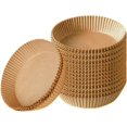 thumbnail image 1 of 100Pcs Air Fryer Liners, 8 Inch Non-Stick & Oil Proof Disposable Parchment Paper – Effortless Cleanup for 5-8 qt Basket, Perfect for Healthy Cooking & Family Meals (Round), 1 of 5