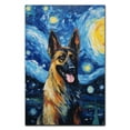 thumbnail image 2 of German Shepherd Canvas Wall Art Print, Dog Artwork Poster for Bedroom Living Room Decor Size 11x17inch, inch, 24x36inch, 2 of 5