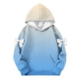 thumbnail image 5 of Hinvhai Bow Hoodie Girls Oversized Cute Tie Dyed Graphic Long Sleeve Sweatshirt Pullover Blue 160(160), 5 of 5