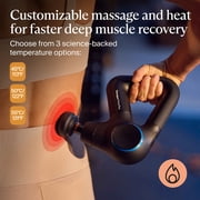 TheraGun Prime Plus Heated Massage Gun | Deep Tissue Muscle Massager with 3 Heat Levels | Black
