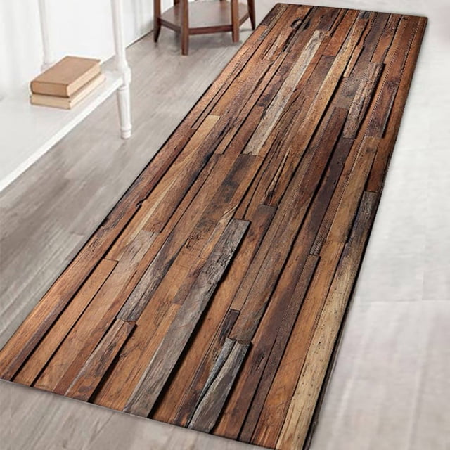 Soft Flannel Striped Pattern Doormat Floor Mat Anti-slip Carpet Kitchen Mat Door Mat Kitchen Carpet Toilet Rug Porch Doormat A 23.6x70.9”