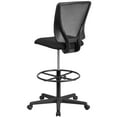 thumbnail image 6 of Flash Furniture Harper Ergonomic Mid-Back Mesh Drafting Chair with Black Fabric Seat and Adjustable Foot Ring, 6 of 12