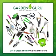 Garden Guru Hand Grass Clipper Scissors 360 Degree Rotatable Cutter Head - Ultra Sharp Stainless Steel Grass Shears - Comfort Grip Handles - Perfect for Edging Lawn, Trimming Shrubs & Flowers