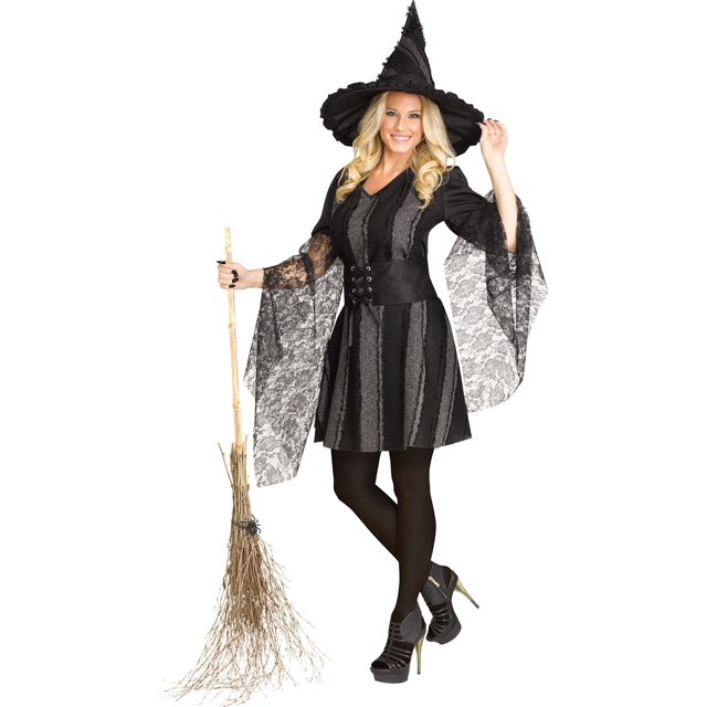 Fun World Robe de Sorcière Stitch Costume d'Halloween pour Femmes Adultes SM-MD 2-8