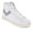 White/Grey/Off White, variant on PONY Mens M-80 High Genuine Leather Premium Lace Up Athletic Sneaker Shoe
