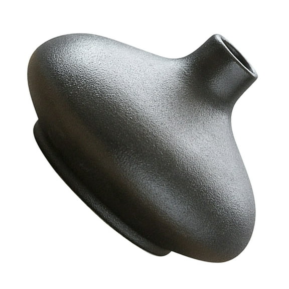 HEMOTON  Pottery Vase Decorative Flower Tabletop Artistic Black Terracotta