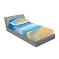 thumbnail image 2 of Ambesonne Beach Fitted Sheet & Pillow Sham Set, Path over Golden Sand, Twin, Cream Blue, 2 of 2