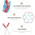thumbnail image 3 of FUTUREORYY Basketball Chain Net Replacement Durable Manganese Steel Multi 1Set, 3 of 4