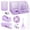 Purple, variant on Black Desktop Organizer Office Supply Kit