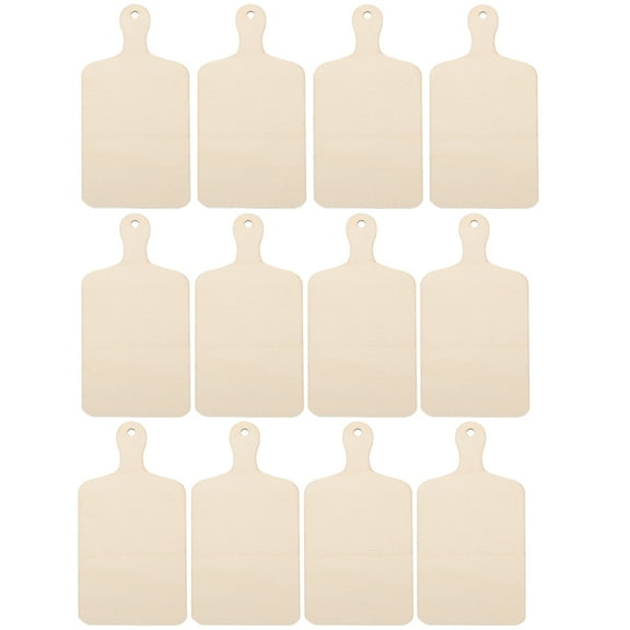 Niceauty Charcuterie Boards Mini Cutting Board Light Yellow 12Pcs