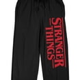 thumbnail image 2 of Stranger Things Logo Adult Black Sleep Pajama Pants-Medium, 2 of 7