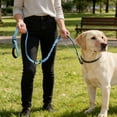 thumbnail image 7 of Heavy Duty Dog Leash, 4-7FT Shock Absorbing Bungee with 2 Padded Handles, Metal Carabiner & Seatbelt for Large Dogs, 7 of 7