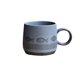 thumbnail image 1 of Taza de café de gres vintage con diseño de pescado a rayas y avena for el desayuno, 1 of 7