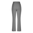 thumbnail image 5 of YYDGH Flare Yoga Pants for Women V Crossover High Waisted Pants Casual Workout Bell Bottom Leggings Sweatpants Gray L, 5 of 8