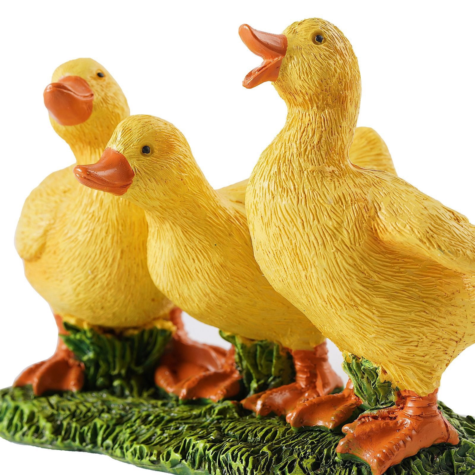 3 Packs Outdoor Resin Garden Statue Hand Painted Decorative Sculpture for Courtyard Patio Yard Decor Unique Home Art Craft Durable Weather Resistant