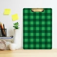 thumbnail image 6 of FMSHPON Plaid Green Clipboard Hardboard Wood Nursing Clip Board and Pull for Standard A4 Letter 13x9 inches, 6 of 8