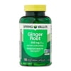 Spring Valley Ginger Root Dietary Supplement Capsules for Digestive Health, 550 mg, 100 Count