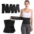 thumbnail image 1 of 6 meters Faja de entrenamiento de cintura para mujer, recortador de cintura, vendaje ajustable para gimnasio y deporte, 1 of 4