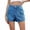 Blue, variant on BLVB Women Stretchy Jean Shorts High Waisted Denim Shorts for Women Summer Cargo Shorts with Pockets
