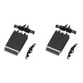thumbnail image 1 of 2X Rear Console Air Conditioner Ac Vent Clip for Maserati Ghibli 2014-2020 670021523 AC Air Vent Paddle Clip, 1 of 5