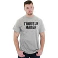 thumbnail image 4 of Trouble Maker Rebel College Party Men's Graphic T Shirt Tees Brisco Brands L, 4 of 4