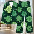 thumbnail image 5 of Censtreet Womens Pajamas Set 2 Piece Button Down Pjs Soft Long Sleeve Top and Pants Sleepwear Set Lounge Sets, 5 of 7