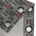 thumbnail image 4 of Ambesonne Ethnic Grommet Curtain, Aztec Ornament Lace, 50" x 72", Grey Vermilion Brown, 4 of 6