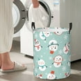 thumbnail image 5 of ZICANCN Snowman Laundry Basket Organizer, Dirty Clothes Hamper for Bathroom Bedroom Laundry Room, Medium Size, 5 of 7
